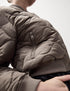 Satin Quilted Relaxed Bomber Jacket